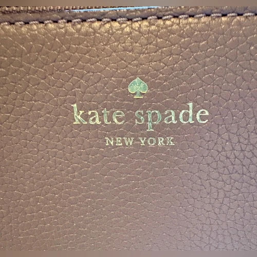 Preloved Kate Spade Mulberry Street Pebbled Taupe Leather Satchel Purse